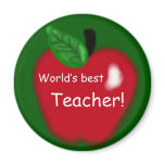 Apple "World's Best Teacher" Magnet
