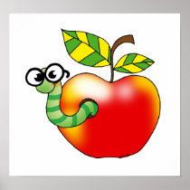Apple & Worm, back to school
