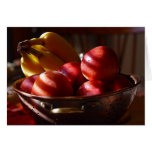 Apples and Bananas Greeting Cards