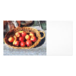 Apples and Bananas in Basket Personalised Photo Card