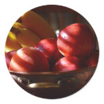 Apples and Bananas Round Stickers