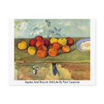 Apples And Biscuits Still Life By Paul Cezanne Postcards