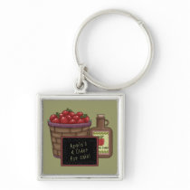Apples and Cider Keychain