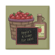 Apples and Cider Magnet