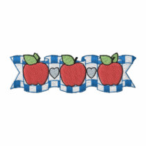 Apples and Hearts Embroidered Shirt