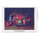 Apples And Pomegranates By Courbet Gustave Cards