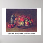 Apples And Pomegranates By Gustave Courbet Posters