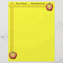Apples and Rulers Teachers Paper (Sunshine Yellow) Full Colour Flyer