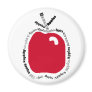 Apples and Words Fridge Magnets