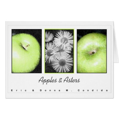 Apples & Asters Greeting Card by creativeworks