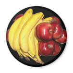 Apples & Bananas Fridge Magnets