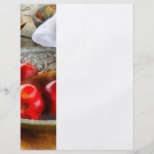 Apples in a Silver Bowl Full Color Flyer