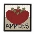 Apples Series 4 Square Magnet