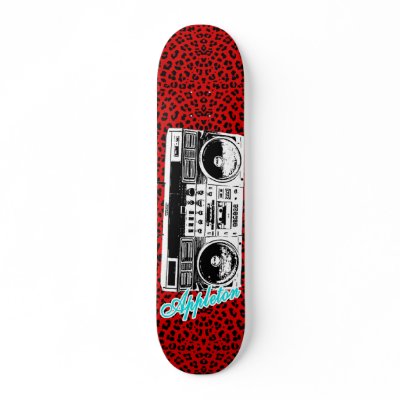 Appleton leapord ghetto box skate boards by downsouthdub