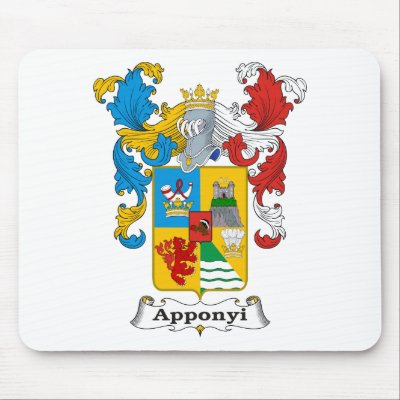 Apponyi Family Hungarian Coat of Arms Mouse Pads by NemethArt