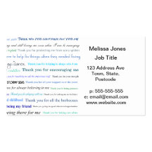Appreciation series - Thank you dad for... Business Card Templates