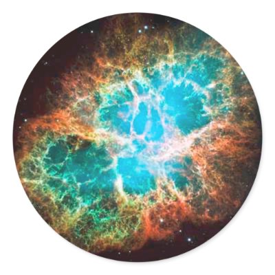 Approaching Crab Nebula Stickers by williamwilder