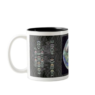 Approaching Earth in an Alien Spaceship Mugs by gregvan