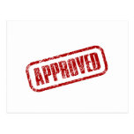 Approved Sign Post Card
