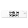 apres ski bumper stickers