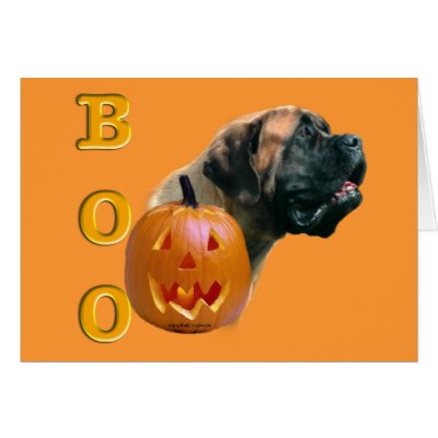 Apricot Mastiff Boo Card by MastiffStuff