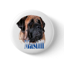 Apricot Mastiff Name Button