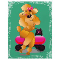 Apricot Poodle 50's Style