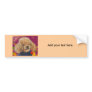 Apricot Poodle Fall Leaves Art Print Bumper Stickers