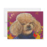Apricot Poodle Fall Leaves Art Print