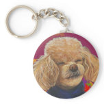 Apricot Poodle Fall Leaves Art Print