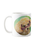 Apricot poodle in Shades Art Portrait Coffee Mug