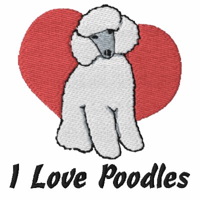 Apricot Poodle Love Polo Shirt by MenagerieMayhem