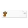 Apricot Red Poodle Fairy Bumper Sticker