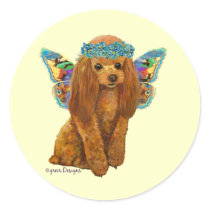 Apricot Red Poodle Fairy