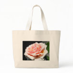 Apricot Rose Canvas Bag