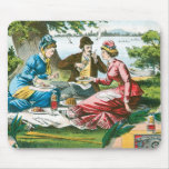 Apricots Vintage Fruits Ad Art Mouse Pads