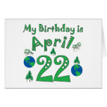 April 22nd Earth Day Birthday Card