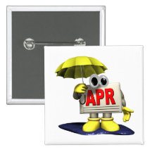 April 5 pinback button