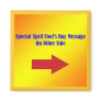 April Fool's Message Magnet