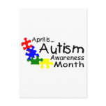 April Is Autism Awareness Month (PP) Post Card