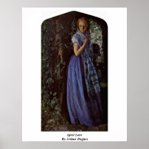 April Love By Arthur Hughes Print