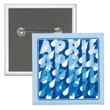 April Showers Buttons