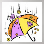 April Showers Umbrella Print