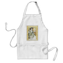Apron: Alphonse Mucha design - Art Nouveau