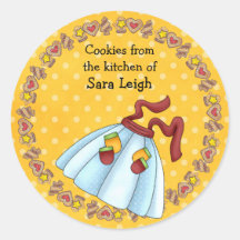 Apron Cookie Swap Sticker