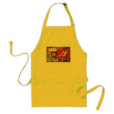 APRON - CRAZY SHOE QUEEN by BLUSHINGROSE