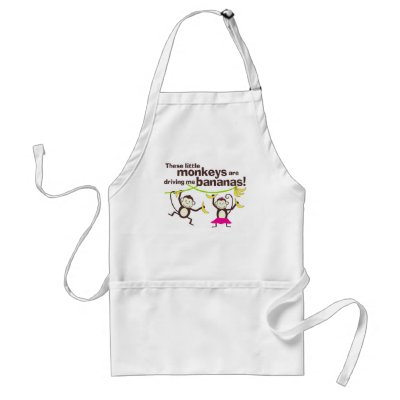 Apron Monkeys Driving Me Bananas by paisleyinparis