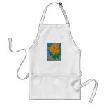 Apron-sunflowers in the garden