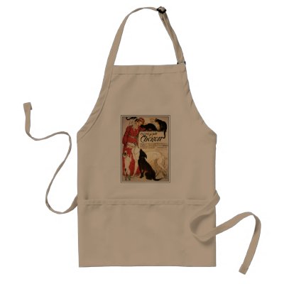 Apron: Vintage Steinlen "Clinique Cheron" by VintagePets