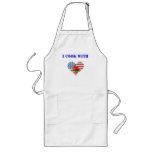 Apron with American Beauty Heart